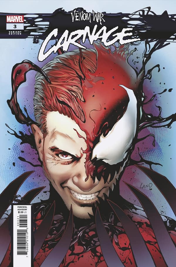 Cover image for VENOM WAR: CARNAGE #3 GREG LAND VARIANT [VW]