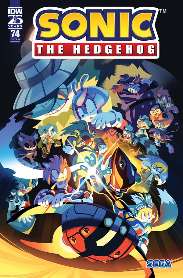 Cover image for Sonic the Hedgehog #74 Variant RI (10) (Fourdraine)