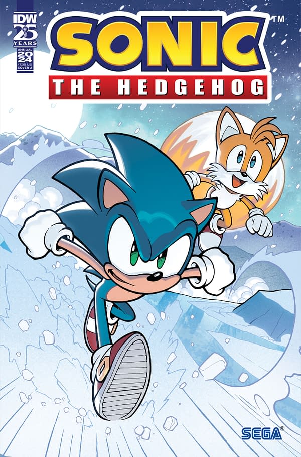 Cover image for SONIC THE HEDGEHOG ANNUAL 2024 JACK LAWRENCE COVER