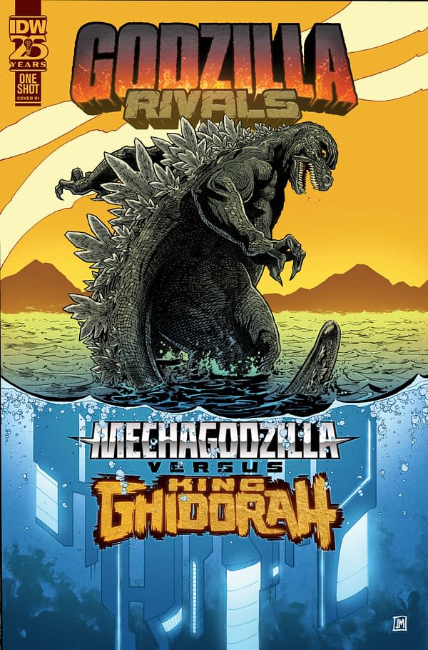 Cover image for Godzilla Rivals: Mechagodzilla Vs. King Ghidorah Variant RI (10) (Mason)