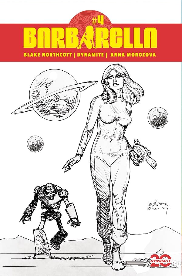 Cover image for BARBARELLA #4 CVR H 10 COPY INCV LINSNER LINE ART