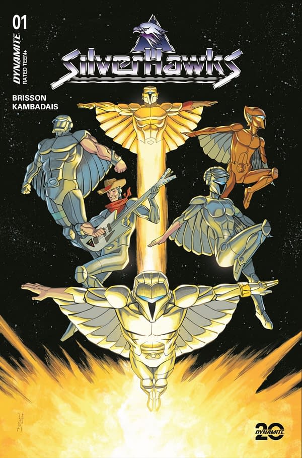 Ed Brisson & George Kambadais's Silverhawks #1 From Dynamite in 2025