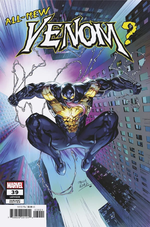 Cover image for VENOM #39 CARLOS GOMEZ FORESHADOW VARIANT [VW]