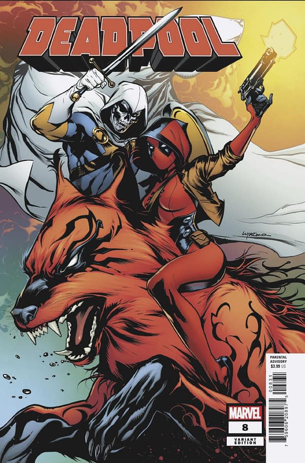 Cover image for DEADPOOL #8 EMA LUPACCHINO VARIANT