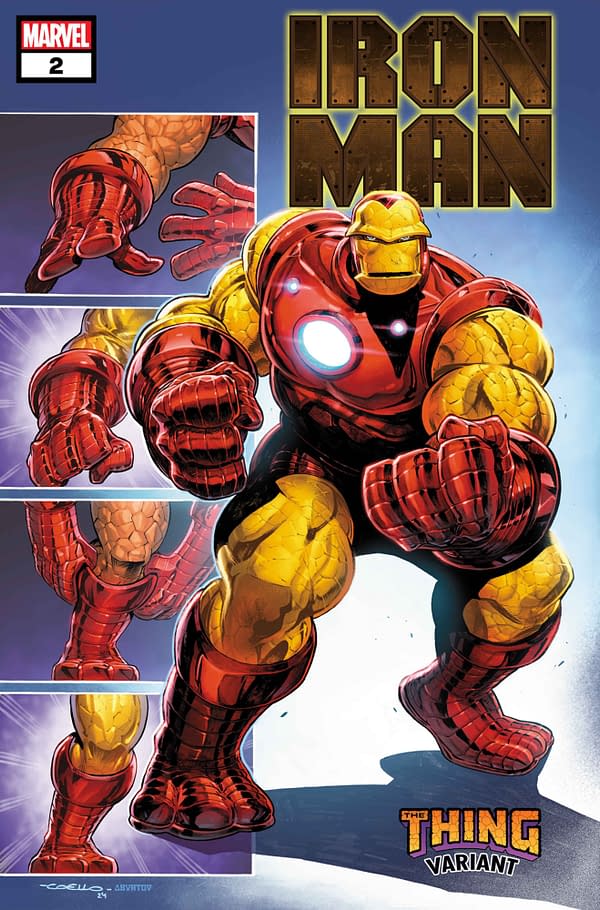 Cover image for IRON MAN #2 IBAN COELLO THE THING! VARIANT