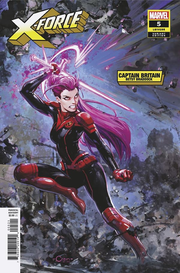 Cover image for X-FORCE #5 CLAYTON CRAIN BETSY BRADDOCK VARIANT