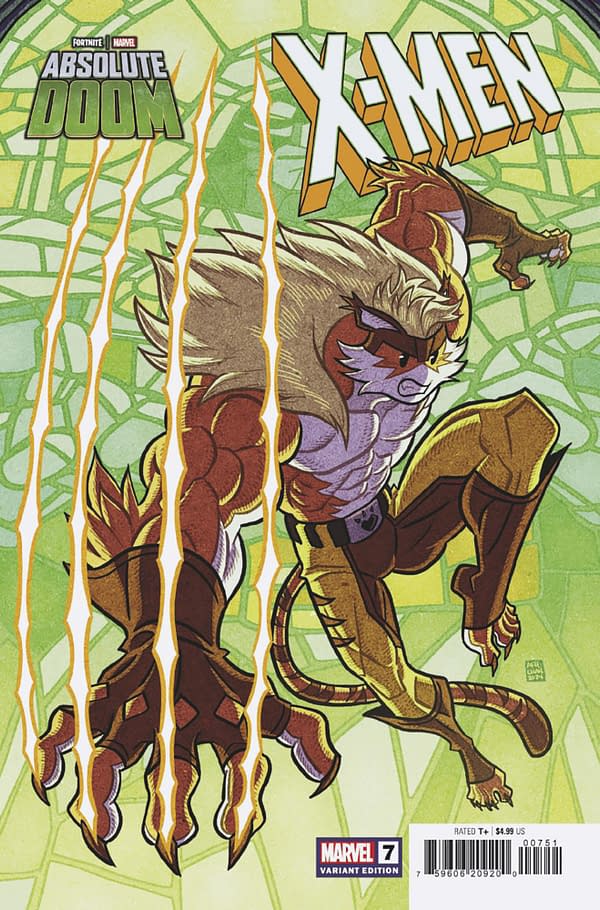 Cover image for X-MEN #7 AFU CHAN MARVEL FORTNITE MEOWTOOTH VARIANT