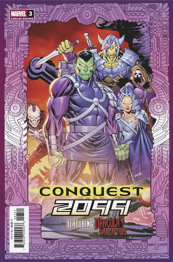 Cover image for CONQUEST 2099 #3 KEN LASHLEY FRAME VARIANT