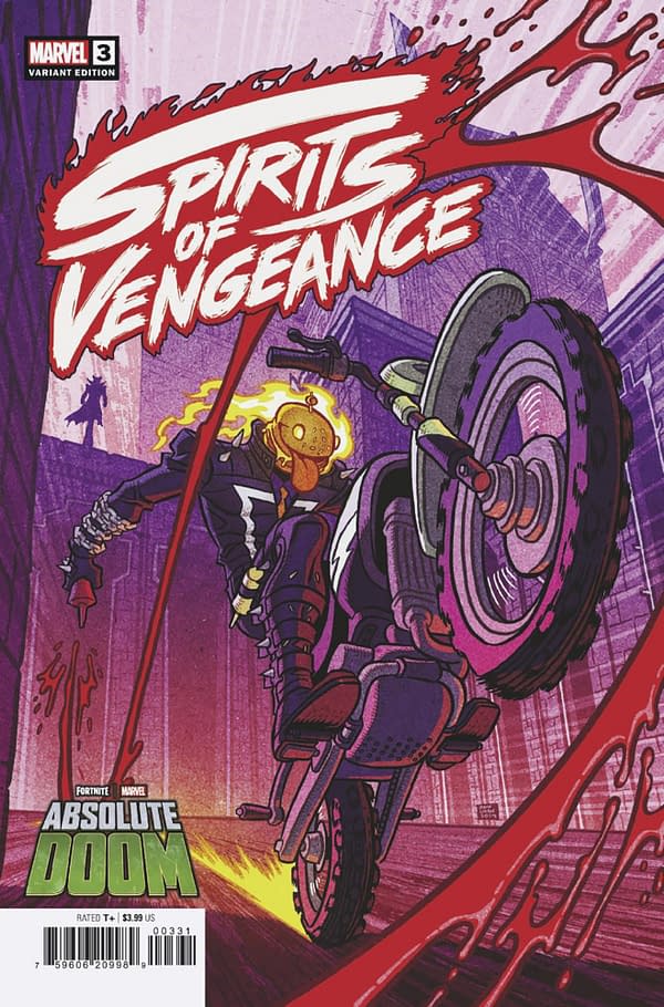 Cover image for SPIRITS OF VENGEANCE #3 AFU CHAN MARVEL FORTNITE GHOST RIDURR VARIANT