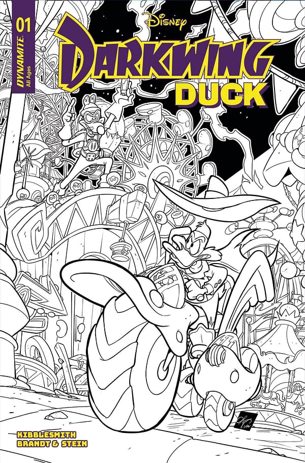 Cover image for DARKWING DUCK #1 CVR M 10 COPY INCV CANGIALOSI LINE ART