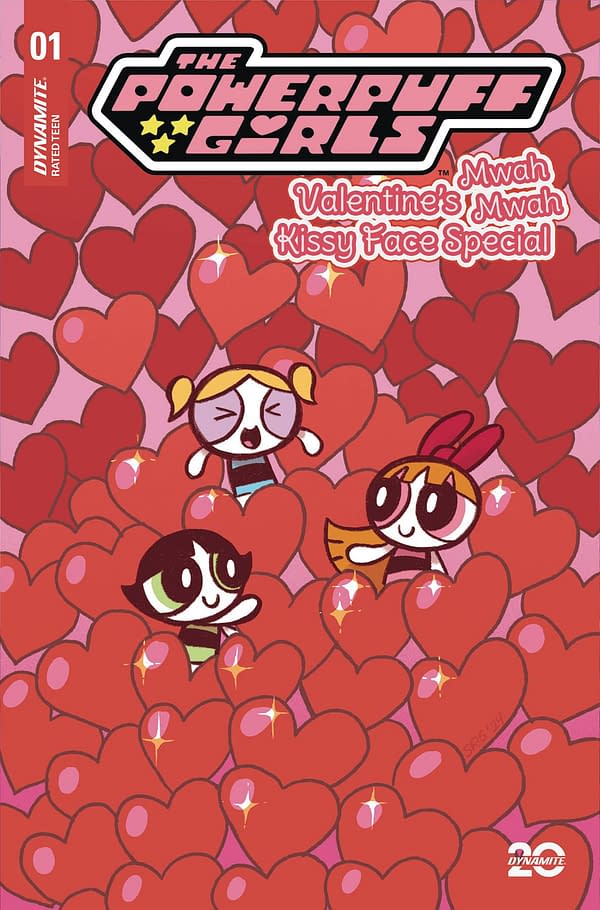 Cover image for POWERPUFF GIRLS VALENTINES KISSY FACE SP #1 CVR C GANUCHEAU