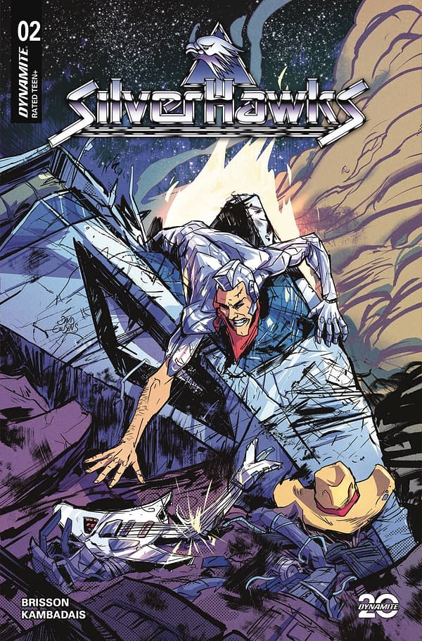 Cover image for SILVERHAWKS #2 CVR L 10 COPY INCV COUSENS BATTLE DAMAGE