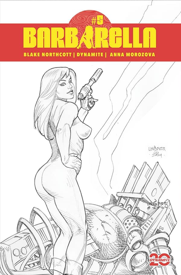 Cover image for BARBARELLA #5 CVR G 10 COPY INCV LINSNER LINE ART