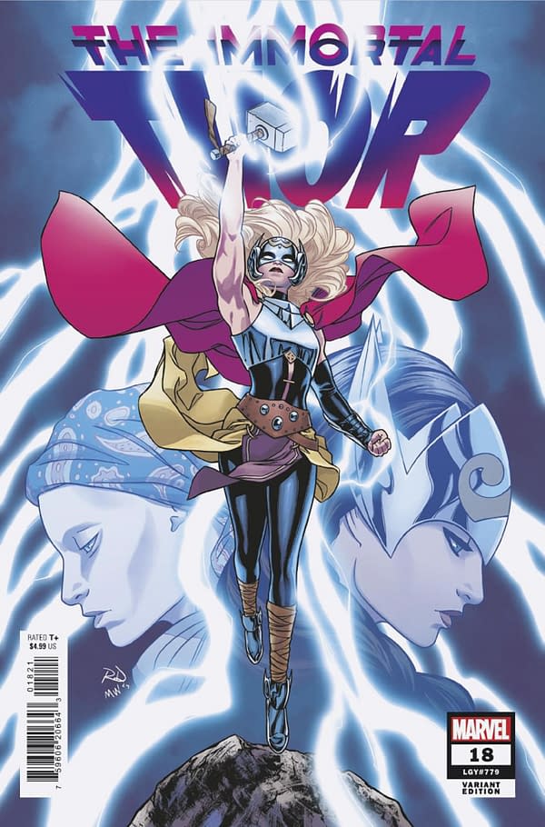 Cover image for IMMORTAL THOR #18 RUSSELL DAUTERMAN MIGHTY THOR 10TH ANNIVERSARY VARIANT