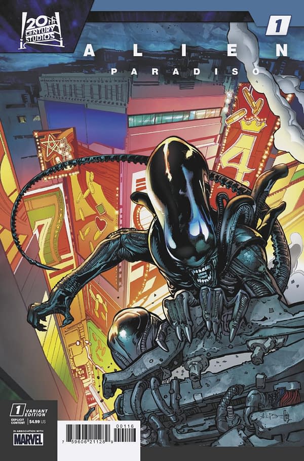 Cover image for ALIEN: PARADISO #1 ANDREI BRESSAN VARIANT