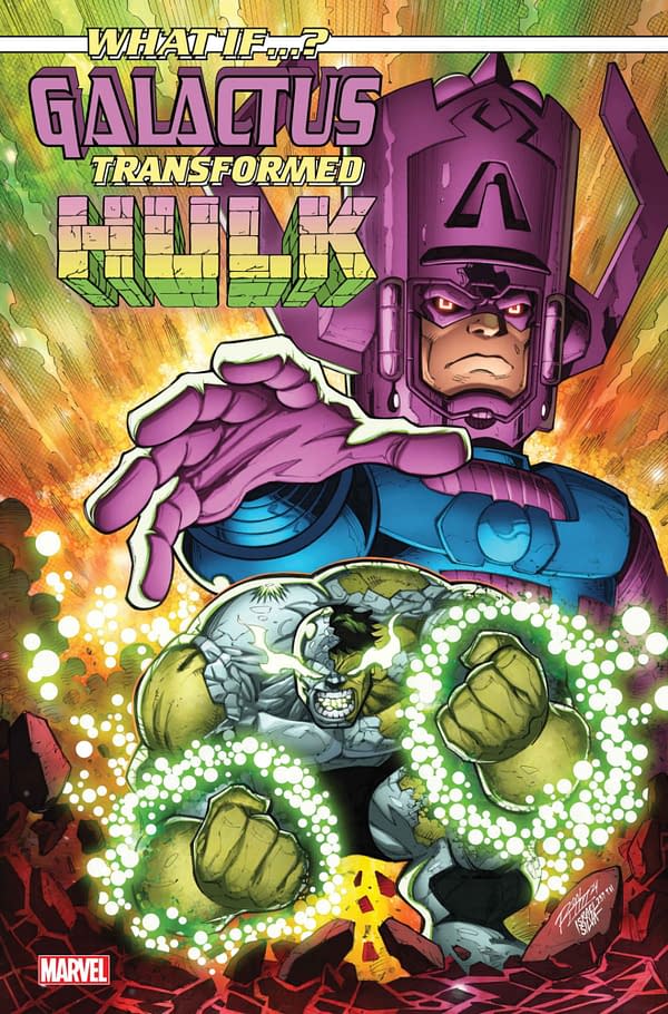 Cover image for WHAT IF GALACTUS TRANSFORMED HULK #1 RON LIM COVER