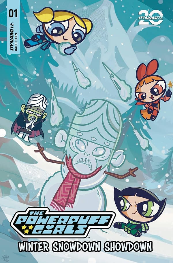 Cover image for POWERPUFF GIRLS WINTER SNOWDOWN SHOWDOWN #1 CVR C TOMASELLI