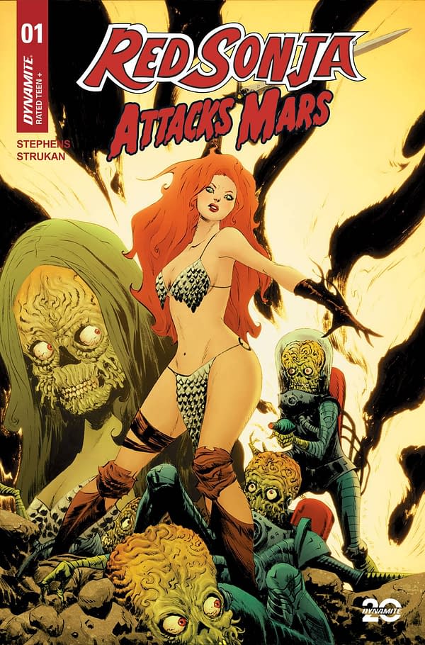 Cover image for RED SONJA ATTACKS MARS #1 CVR B LEE & CHUNG