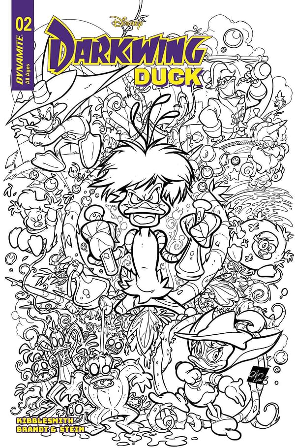 Cover image for DARKWING DUCK #2 CVR H 10 COPY INCV CANGIALOSI LINE ART