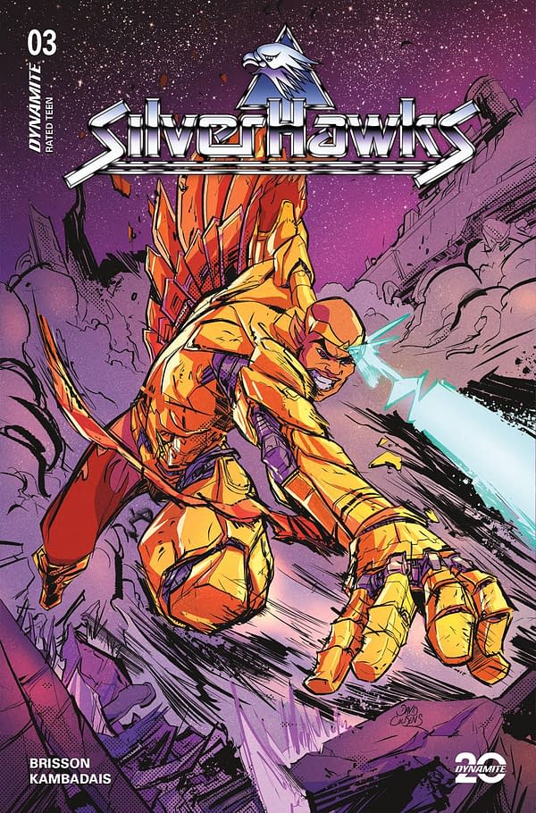 Cover image for SILVERHAWKS #3 CVR L 10 COPY INCV COUSENS BATTLE DAMAGE ORIG