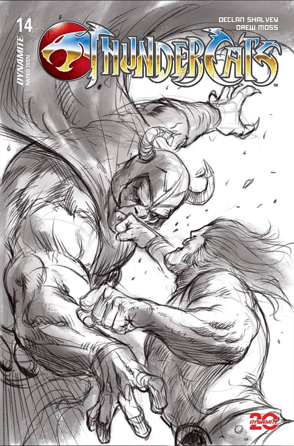 Cover image for THUNDERCATS #14 CVR O 10 COPY INCV PARRILLO B&W