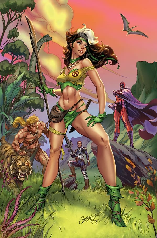 Cover image for ROGUE: THE SAVAGE LAND #1 J. SCOTT CAMPBELL ROGUE VIRGIN VARIANT