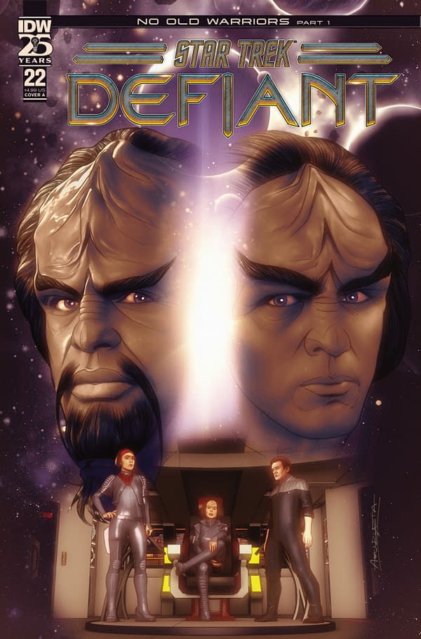 Cover image for STAR TREK: DEFIANT #22 ANGEL UNZUETA COVER