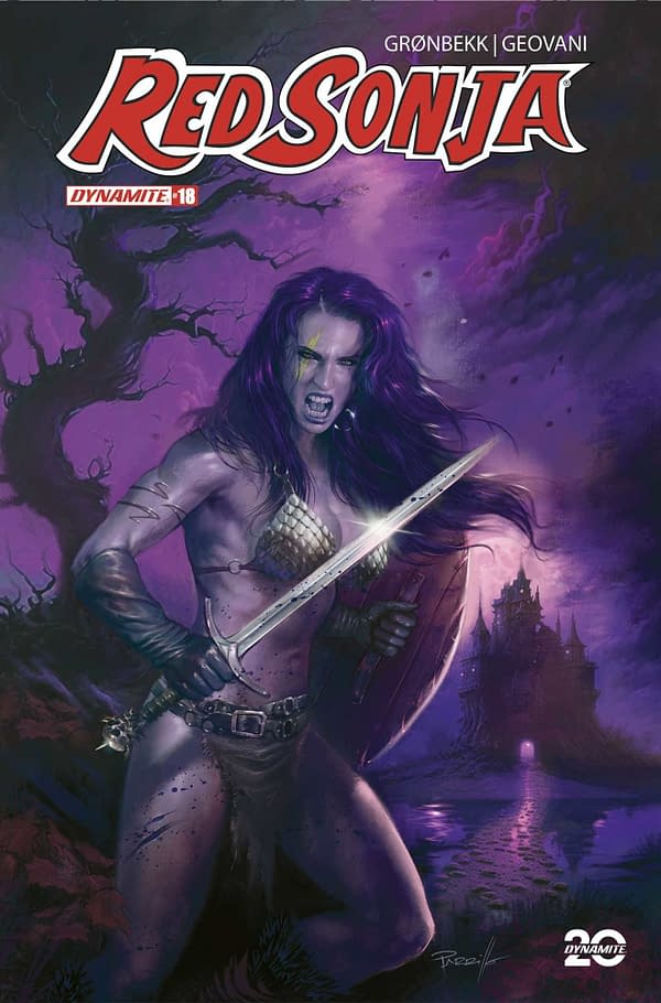 Cover image for RED SONJA 2023 #18 CVR L FOC PARRILLO ULTRAVIOLET