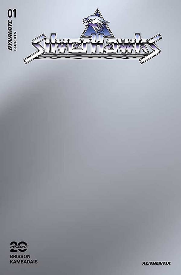 Cover image for SILVERHAWKS #1 CVR ZN FOC BONUS SILVER BLANK AUTHENTIX