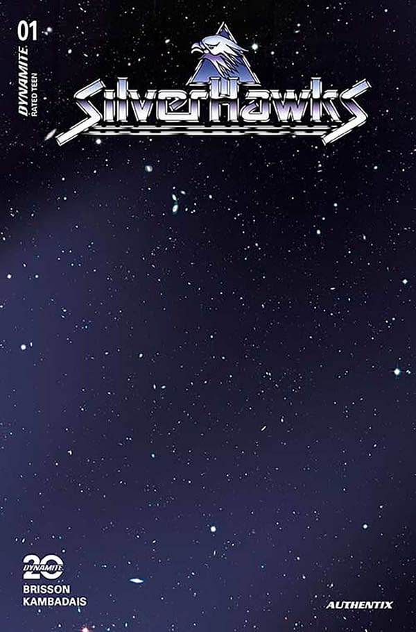 Cover image for SILVERHAWKS #1 CVR ZO FOC BONUS SPACE BLANK AUTHENTIX