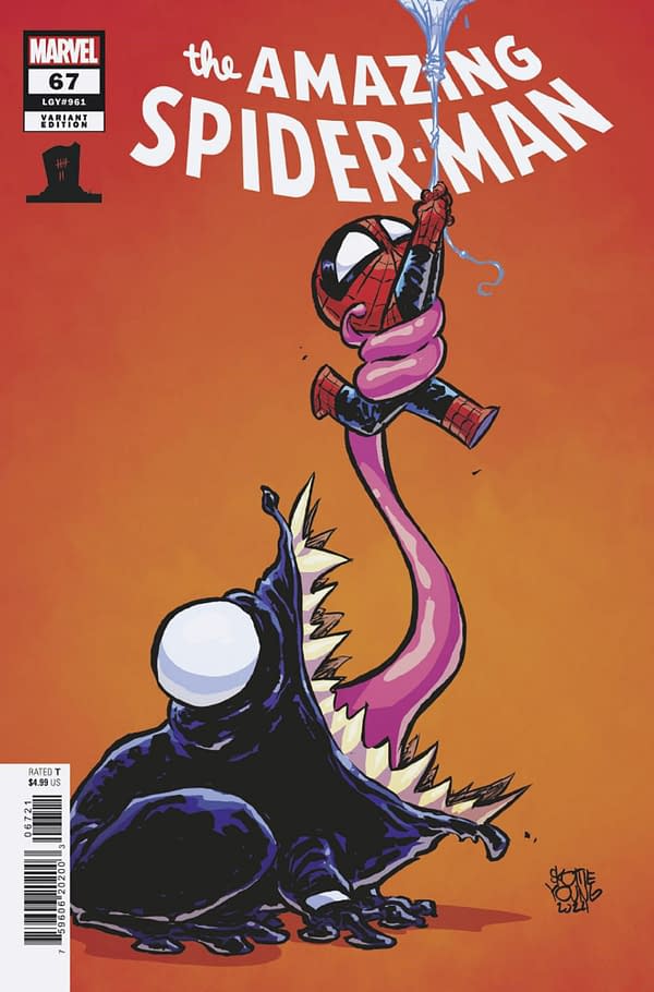 Cover image for AMAZING SPIDER-MAN #67 SKOTTIE YOUNG 8 DEATHS OF SPIDER-MAN VARIANT