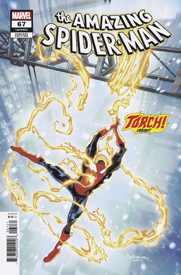 Cover image for AMAZING SPIDER-MAN #67 ROGE ANTONIO TORCH! VARIANT