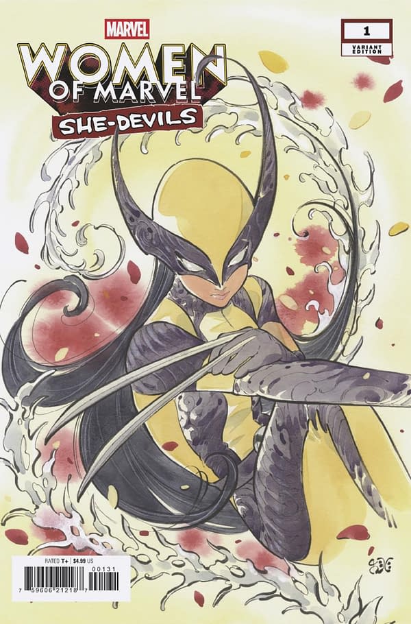 Cover image for WOMEN OF MARVEL: SHE-DEVILS #1 PEACH MOMOKO VARIANT