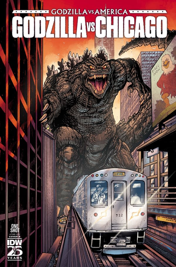 Cover image for Godzilla Vs. America: Chicago Variant B (Seeley)