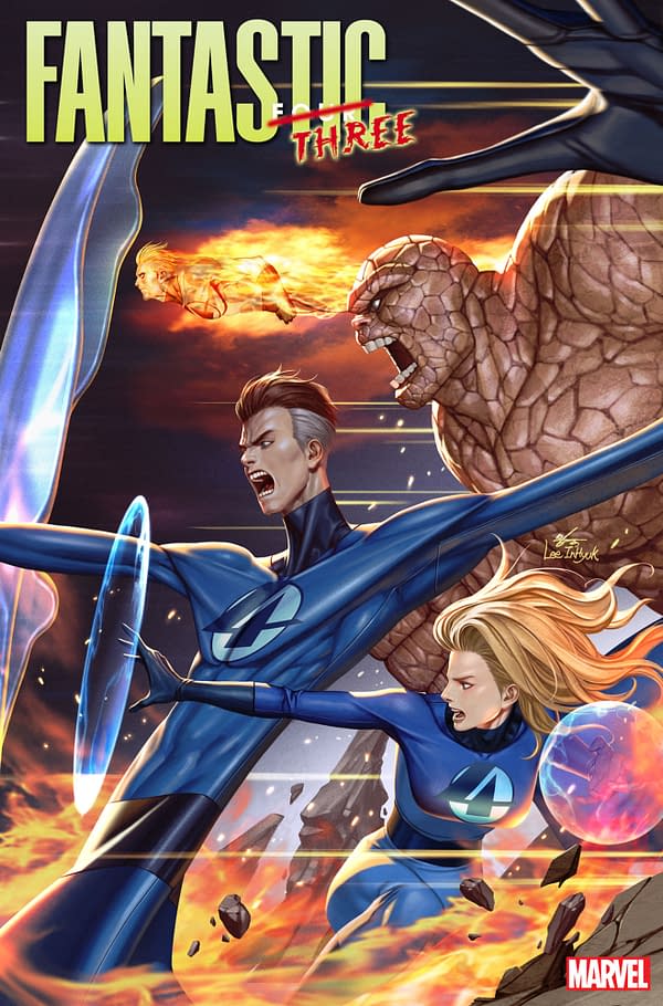 Cover image for FANTASTIC FOUR #30 INHYUK LEE VARIANT [DOOM]