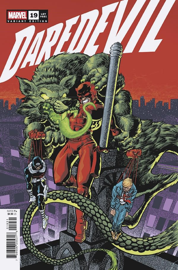 Cover image for DAREDEVIL #19 GONZO VARIANT