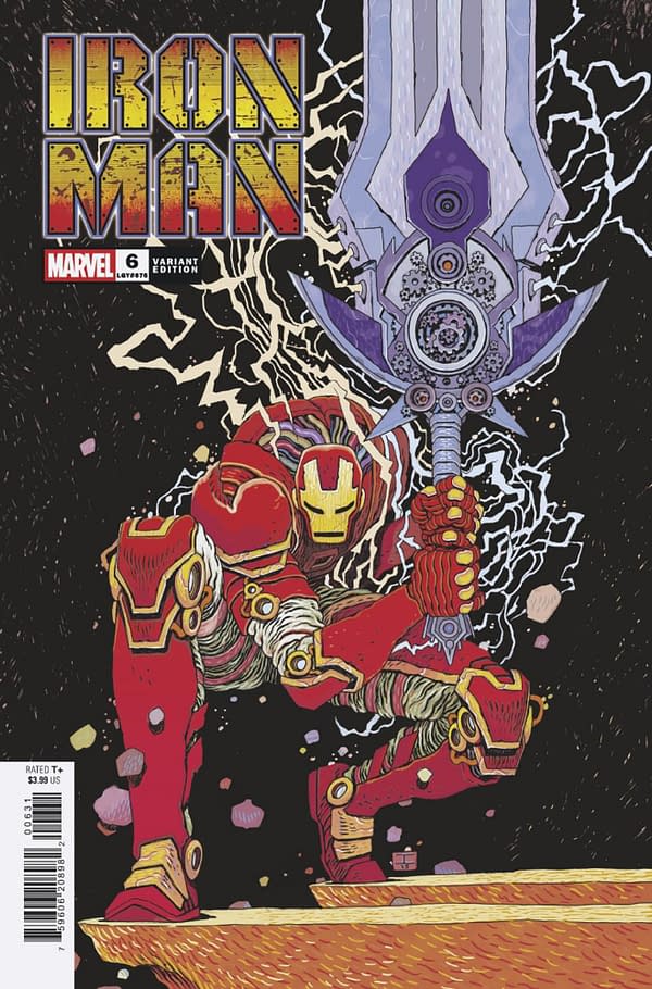 Cover image for IRON MAN #6 IAN BERTRAM VARIANT [DOOM]