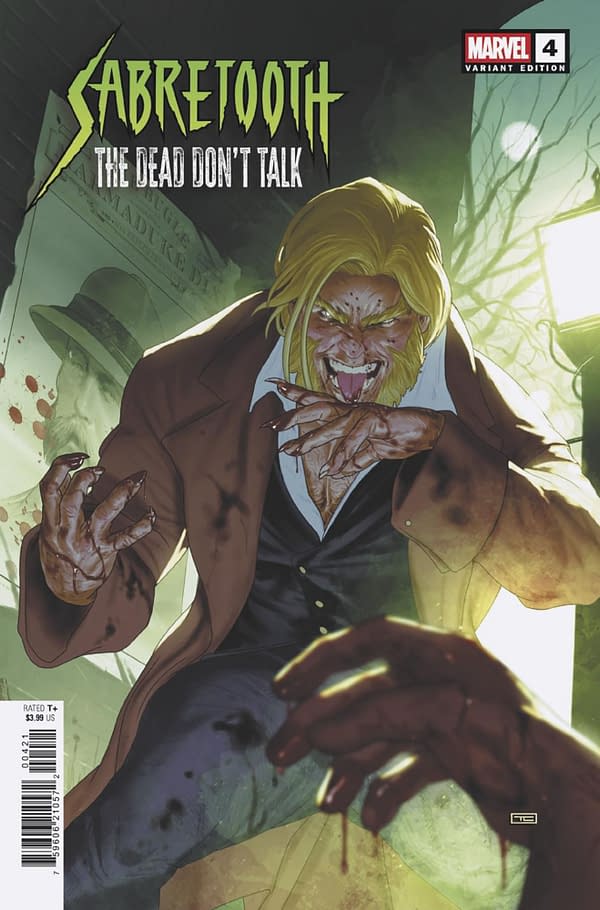 Cover image for SABRETOOTH: THE DEAD DON'T TALK #4 TAURIN CLARKE VARIANT