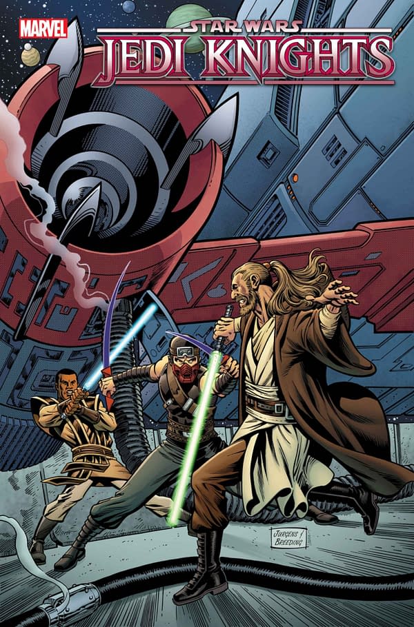 Cover image for STAR WARS: JEDI KNIGHTS #1 DAN JURGENS CLASSIC HOMAGE VARIANT