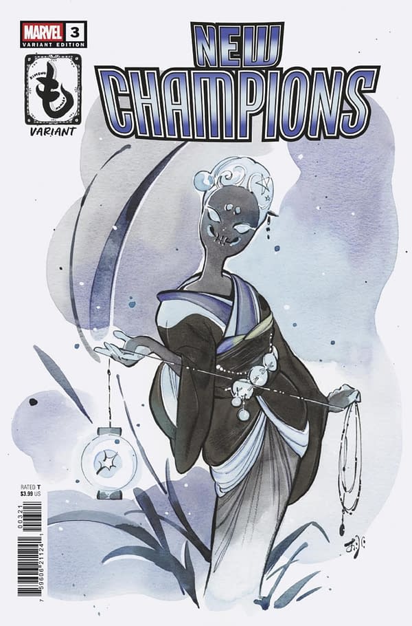 Cover image for NEW CHAMPIONS #3 PEACH MOMOKO KIMONO VARIANT