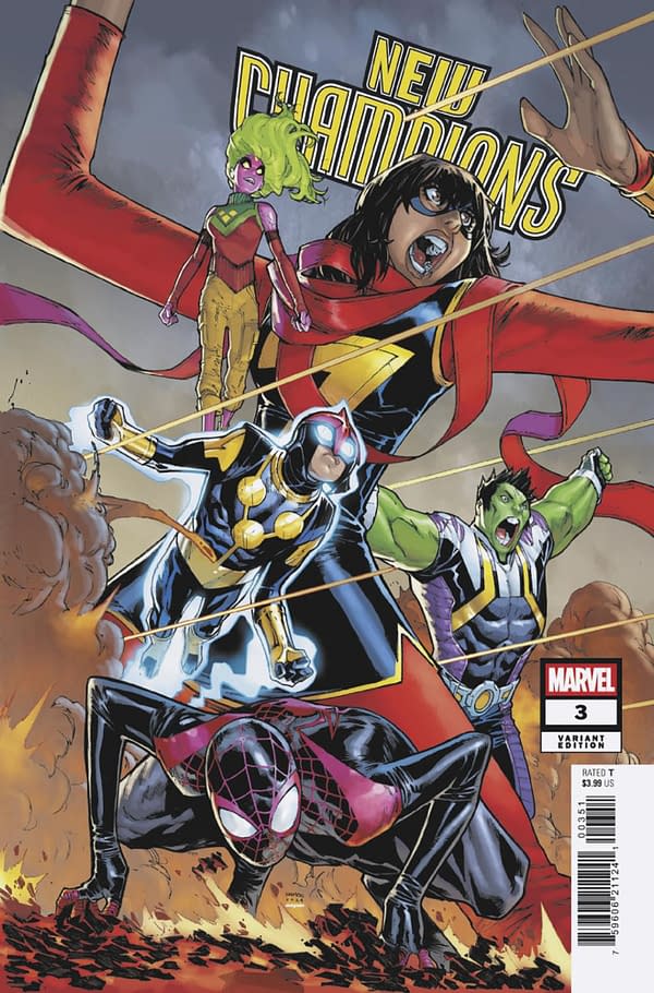 Cover image for NEW CHAMPIONS #3 HUMBERTO RAMOS REUNION VARIANT