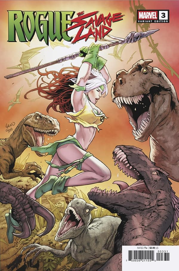 Cover image for ROGUE: THE SAVAGE LAND #3 GREG LAND VARIANT