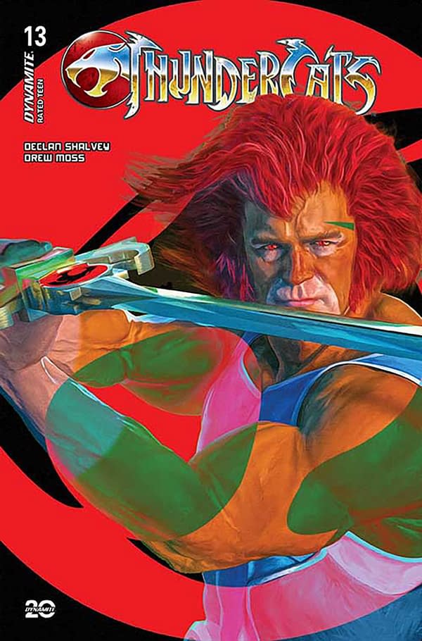 Cover image for THUNDERCATS #13 CVR W FOC SPEARS RED BKGR