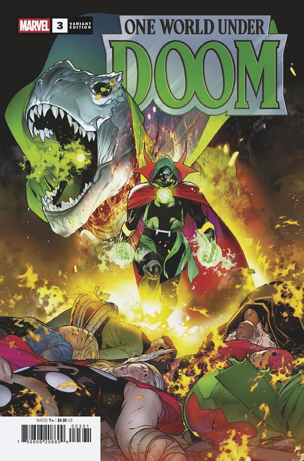 Cover image for ONE WORLD UNDER DOOM #3 R.B. SILVA VARIANT