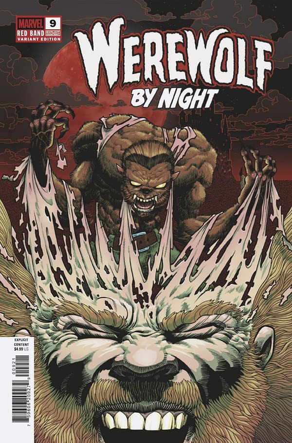 Cover image for WEREWOLF BY NIGHT: RED BAND #9 GONZO VARIANT [POLYBAGGED]