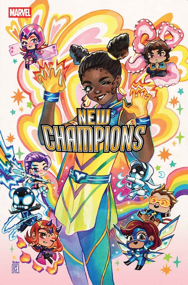 Cover image for NEW CHAMPIONS #4 RIAN GONZALES VARIANT
