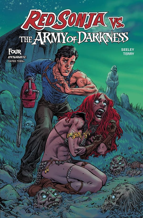 Cover image for RED SONJA VS AOD #4 CVR C RANEY