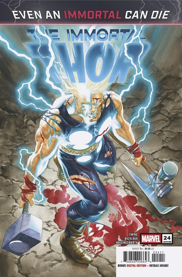 Cover image for IMMORTAL THOR #24 ALEX ROSS COVER