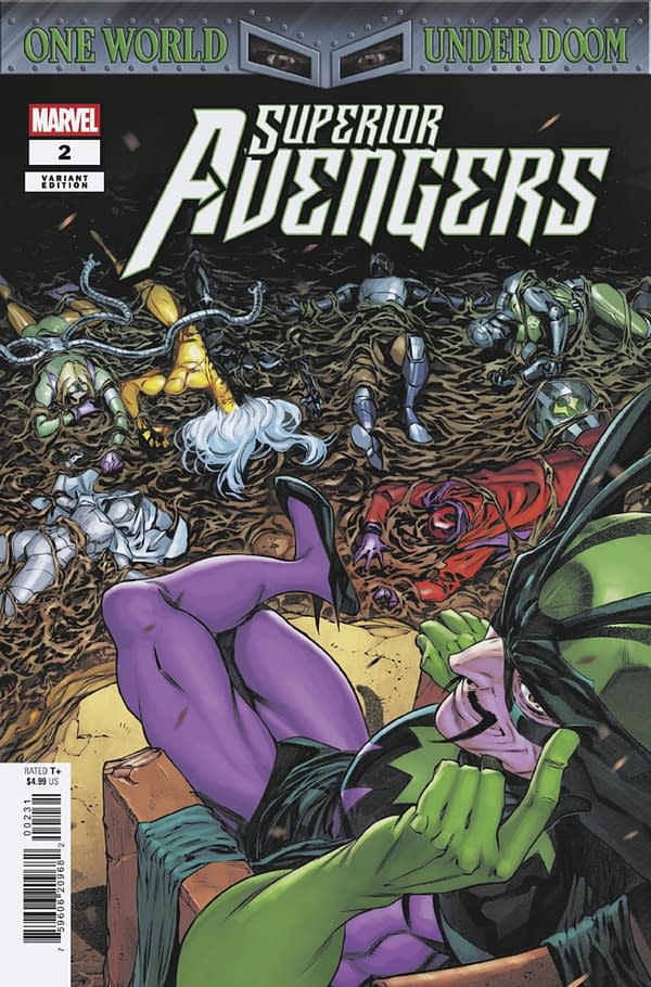 Cover image for SUPERIOR AVENGERS #2 IBAN COELLO VARIANT [DOOM]
