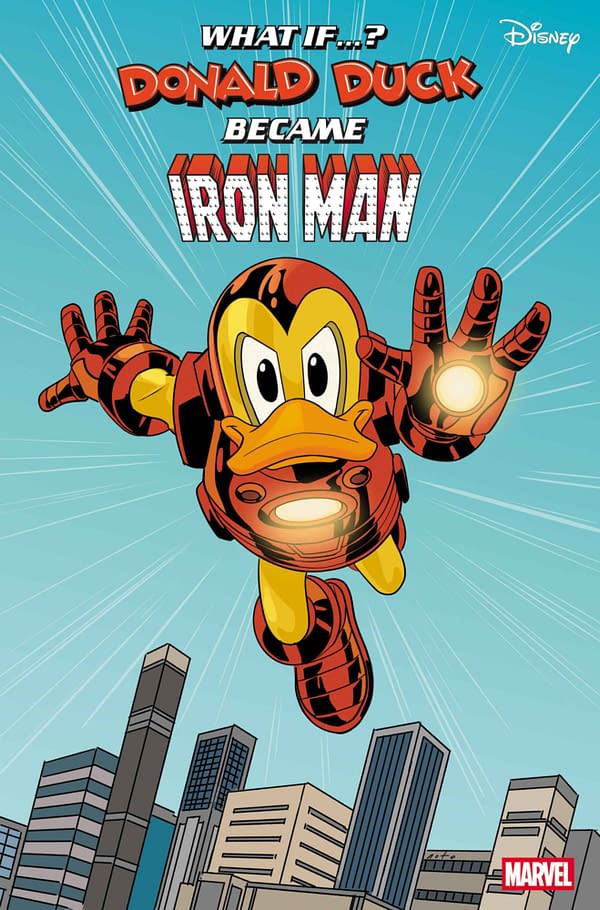 Cover image for MARVEL & DISNEY: WHAT IF...? DONALD DUCK BECAME IRON MAN #1 PHIL NOTO VARIANT